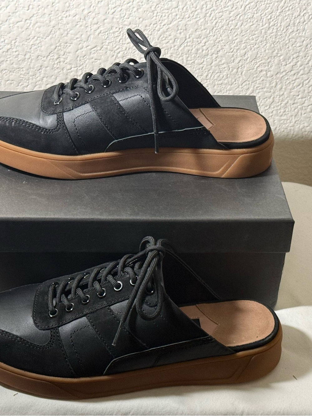 Zac Posen Black Sneakers with Gum Sole - Picture 2 of 9